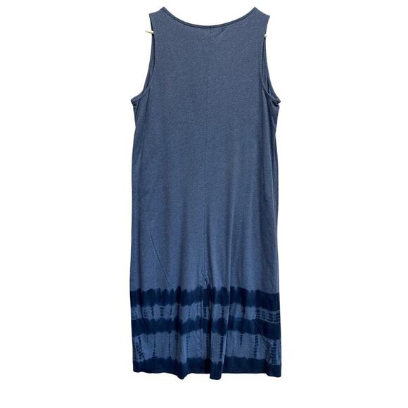 Purejill J.Jill Women Maxi Dress Cotton Knit V Neck Soft Boho  L Cottagecore - Picture 7 of 8